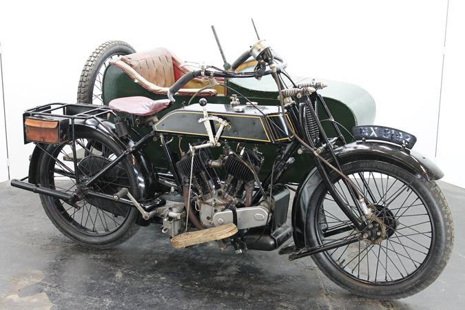 AJS Model D Combination 1924 800cc 2 cyl sv