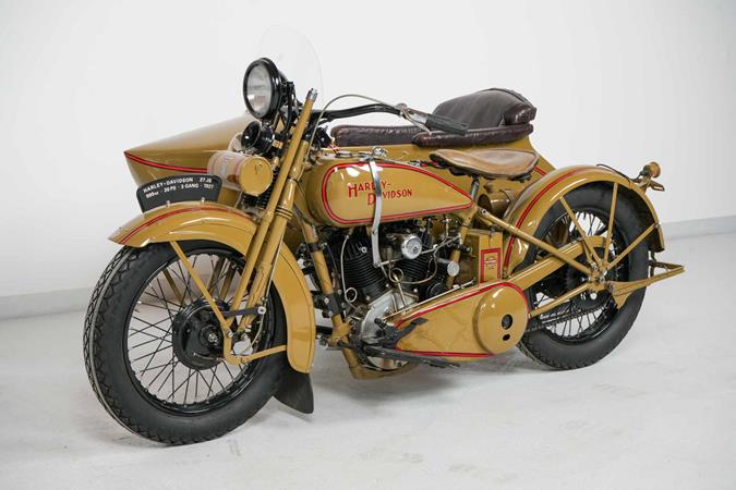 Harley Davidson Model JS 1927 1000cc 2 cyl ioe combination