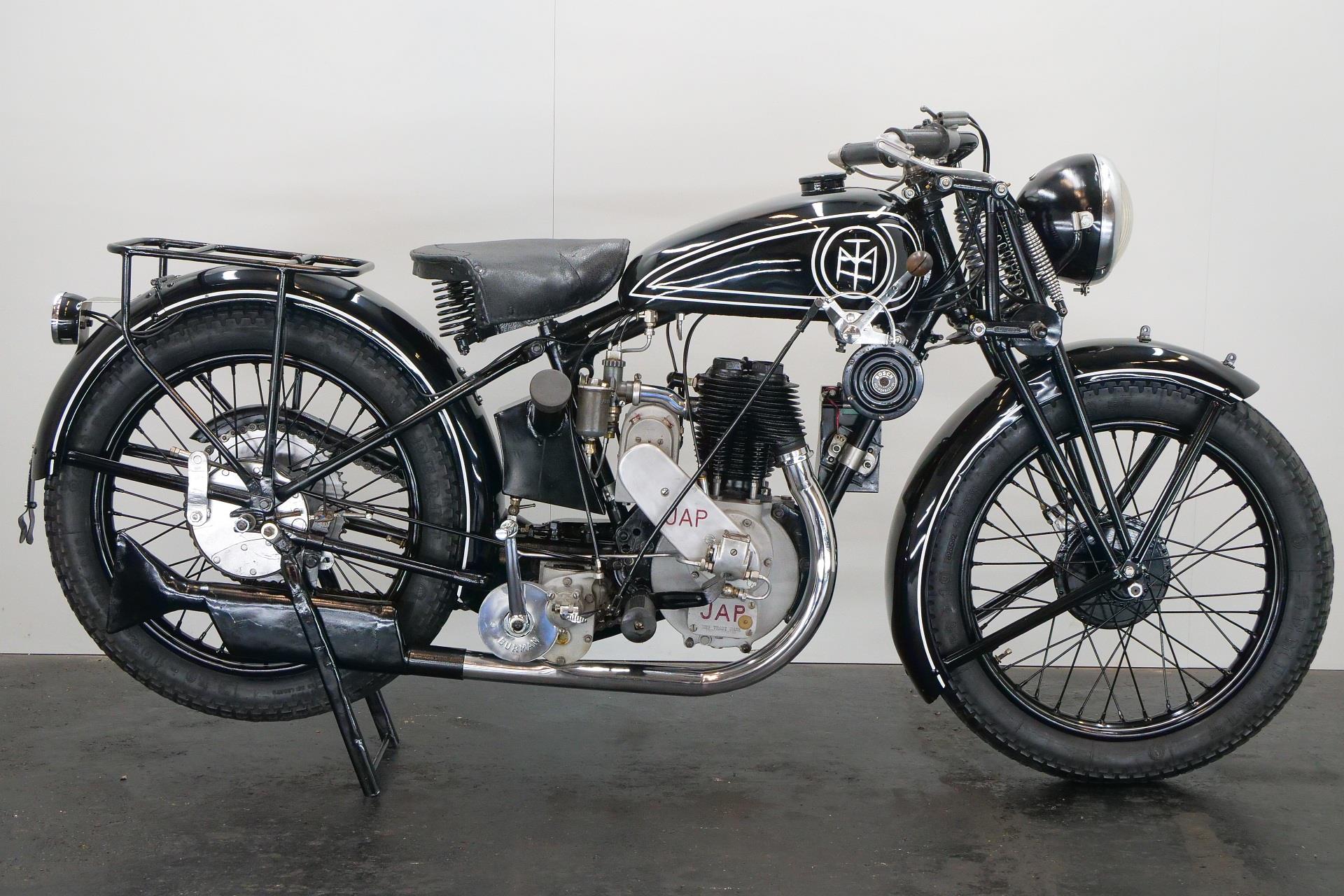 Classic Motorcycle M T 500 Jap 1930 500cc 1 Cyl Sv