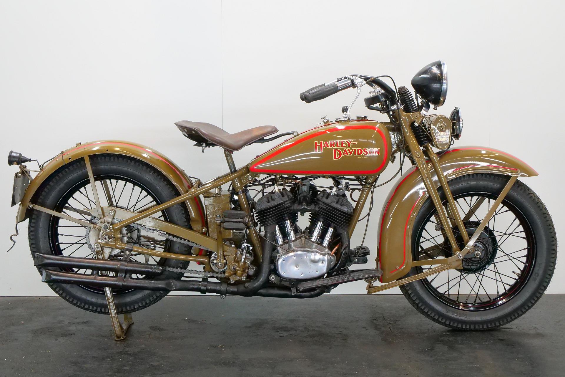 Classic Motorcycle Harley Davidson Model Dl 1931 750cc 2 Cyl Sv