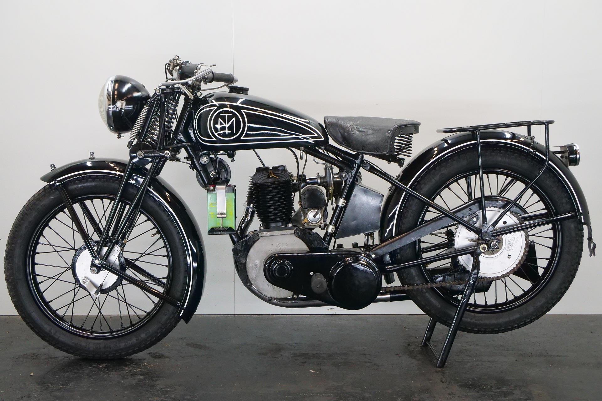 Classic Motorcycle M T 500 Jap 1930 500cc 1 Cyl Sv