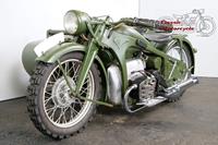 Zündapp K800 1936 combination 800cc 4 cyl sv Wehrmacht