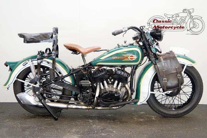 Classic Motorcycle Harley Davidson Model R 1936 750cc 2 cyl V
